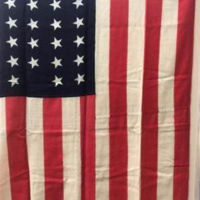 38 star American Flag! Very RARE! This flag hung over the National Cowboy Hall of Fame. https://ctbids.com/#!/description/share/326902