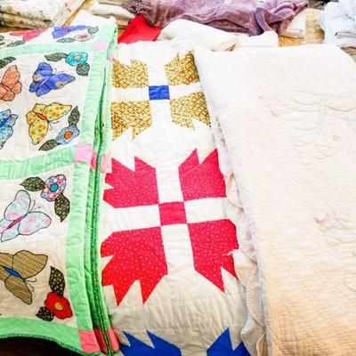 Vintage Hand sewn & Machine Quilted Quilts