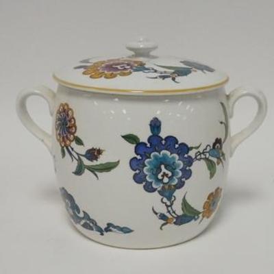 1042	ROYAL WORCESTER PALMYRA COVERED JAR, 8 1/2 IN H 

