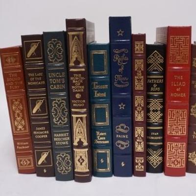 1107	GROUP OF 10 EASTON PRESS LEATHER BOUND CLASSICS W/ GILT PAGES & BOOKMARKS
