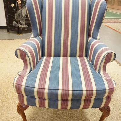 1169	SHERRILL UPHOLSTERED WING CHAIR 
