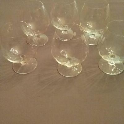 Set of Gorgeous Crystal Brandy Snifters
