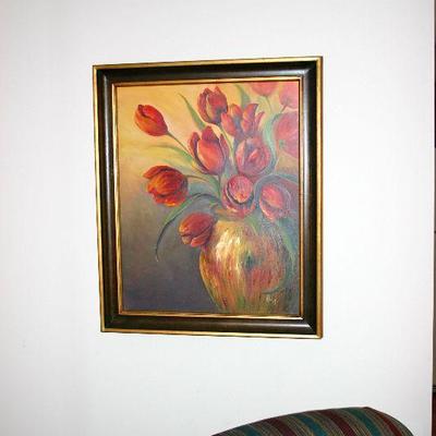 Framed Oil on Canvas by artist PAUL