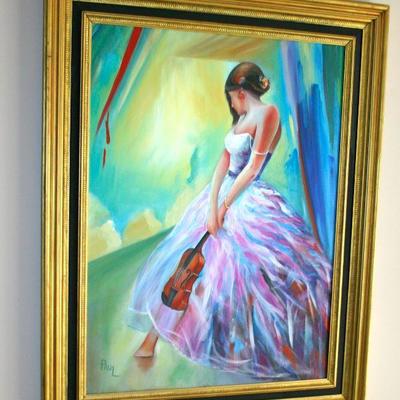 Framed Oil on Canvas by artist PAUL