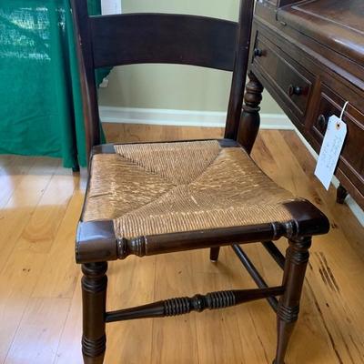 Rush seat chair $75