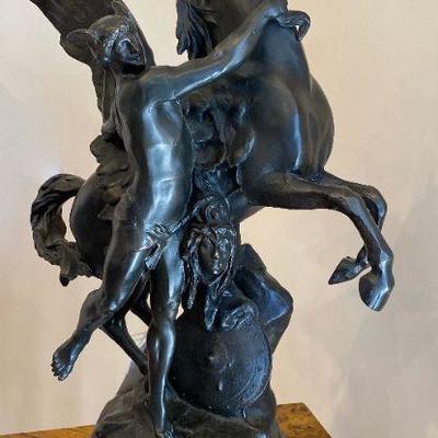 Bronze Sculpture, Pegasus by Emile Louis Picault