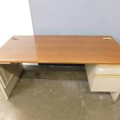 5' Metal Desk w2 Drawers