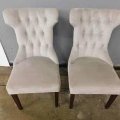 Lot of 2 High Back Chairs