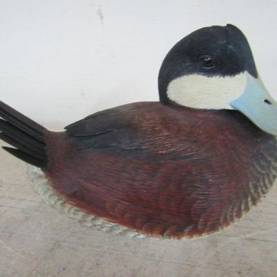 Bob Havel Carved Wood Ruddy Duck