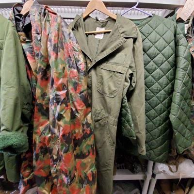 7090: Military Cold Weather Wear, Coats, Jumpsuit, Trenchcoat and Poncho
Rain resistant poncho, jackets, jumpsuit.