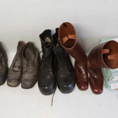 7053: 6 Pairs of Boots, Military Polo Socks
6 Pairs of Boots, Military Polo Socks