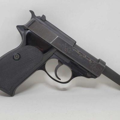 210: Walther P38 9mm Semi-Auto Pistol
Serial Number: 328659
Barrel Length: 5