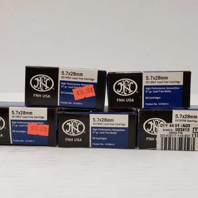 2045: Approx 200 Rounds of 5.7Ã—28mm Lead Free Cartridge, Approx 50 Rounds of 5.7Ã—28mm Sporting Cartridge
Approx 200 Rounds of 5.7Ã—28mm...