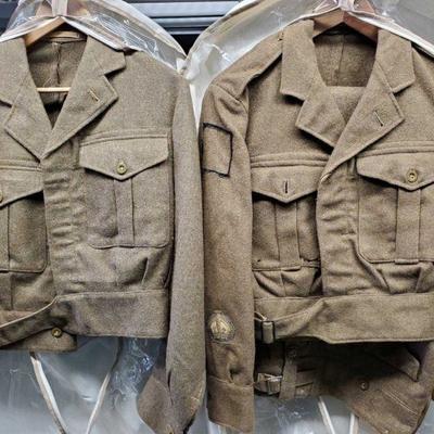 7084: Battle Dress Military Khakis
2 jackets, 1 pants.