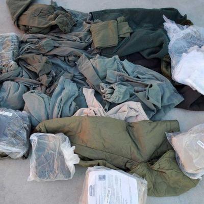 7161: Military Long Johns and Jackets
Grey, green, and brown long johns and jackets.