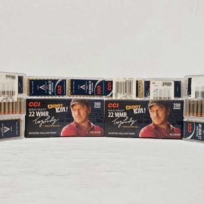 2040: Approx 900 Rounds of 22 WMR
Approx 900 Rounds of 22 WMR