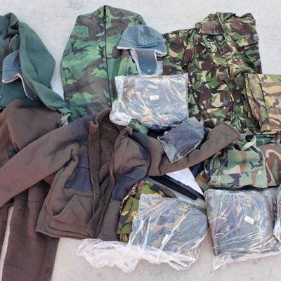 7160: Military Coveralls and Jackets
Jackets, coveralls, hats.
