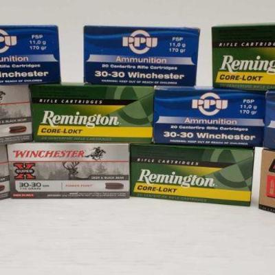 2053: Approx 220 Rounds of 30-30 Winchester
Approx 220 Rounds of 30-30 Winchester