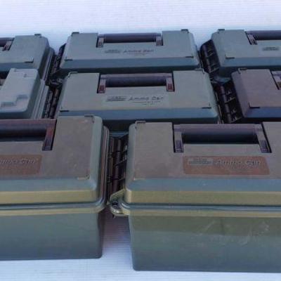 2551: 8 Empty Ammo Cans
8 Empty Ammo Cans Measures Approx 5.8"(L)Ã—11"(W)Ã—7.2"(H)