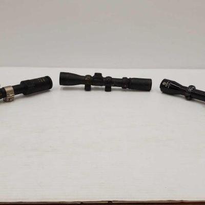 1061: Simmons, Pentax and Armsport Scopes
Simmons marked- 3-9X40 Prohunter Master Series Pentax marked- 3X-9XPentax MC Armsprot- 6X32