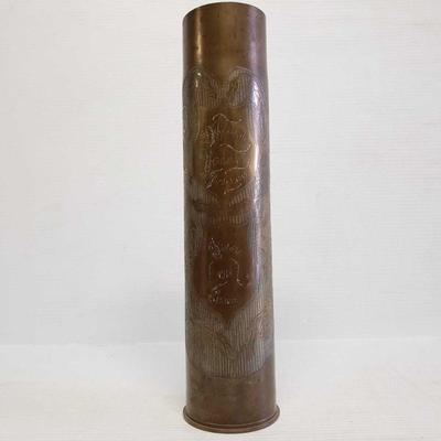 742: 1916 and 1918 French Antique Trench Art Vase WW1
1916 and 1918 French Antique Trench Art Vase WW1
7