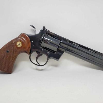 310: Colt Python .357mag Revolver with Case
Serial Number: V17840
Barrel Length: 6