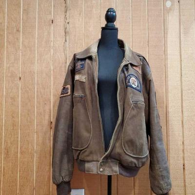 Vintage US Air Force Letterman Jacket with Assorted Patches
Vintage US Air Force Letterman Jacket with Assorted Patches