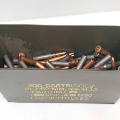 2120: Small Ammo Can with 7.62x54mm
Approx half way full Can measures approx 10" x 4" x 7"