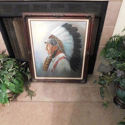 INDIAN CHIEF PICTURE --$75.00