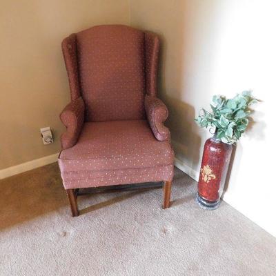 WING BACK CHAIR -- $75.00
VASE AND PLANT --$25.00