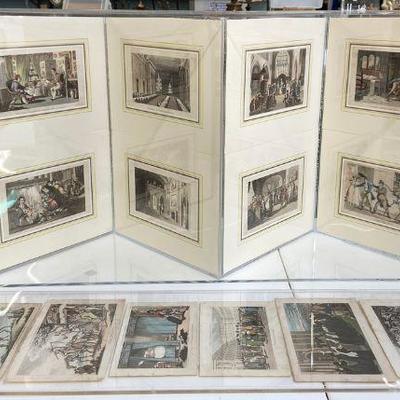 Lot of Antique Etchings by Rowlandson.