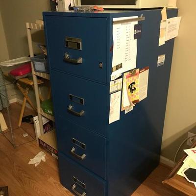 Fire proof filing cabinet.  Bring muscle to buy this jewel!!!