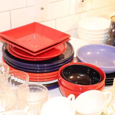 Red and blue plates $12 all 