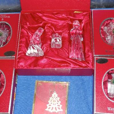 Waterford crystal holy family, also have the tree ease men, waterford ornaments