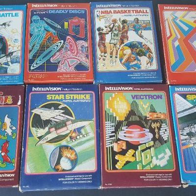 HKT104 Vintage Intellivision Games Lot #1