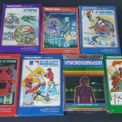 HKT105 Vintage Intellivision Games Lot #2