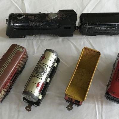 HKT431 Vintage Marx Toys Lithograph Tin Train Set