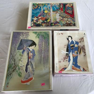 HKT401 Trio of 1000 pieces Jigsaw Puzzles