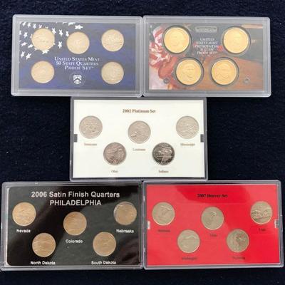 HKT306 Five U.S. Mint Coin Sets