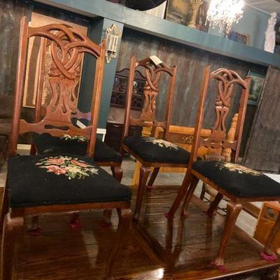 needlepoint chairs