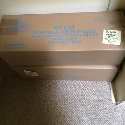 Portable toddler beds (2) new in box