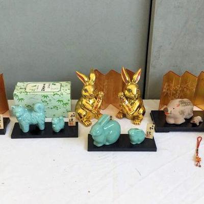 DCK201 Asian Ceramic Animal Figurines 