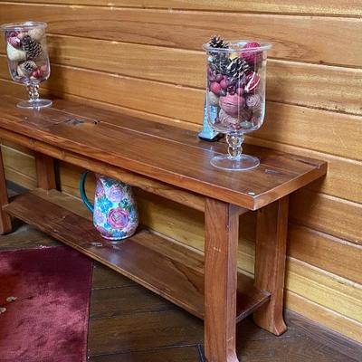 Hall console from Kenya matching with dining room table 