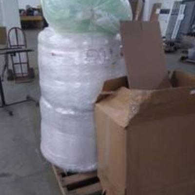 Rolls of bubble wrap