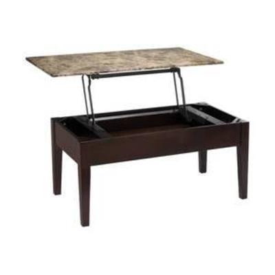 Dorel Living Faux Marble Lift Top Coffee Table