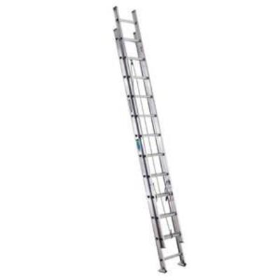 24 ft. Aluminum Extension Ladder with 225 lb. Load Capacity Type II Duty Rating
