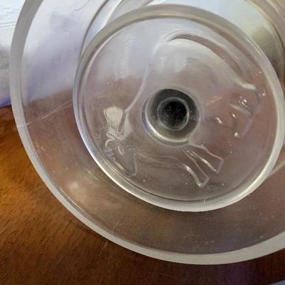 Rare glass cow butter mold