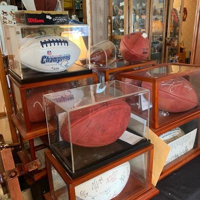 GO Chargers! Collectible footballs