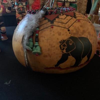 Native American gourd made by Snooks