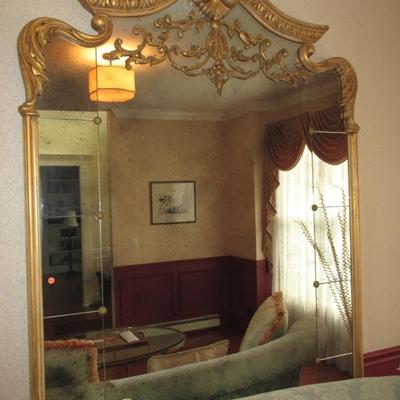 Stunning Ornate Gold Gilt Large Mirror 